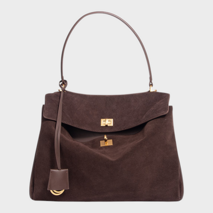 Libby | Minimalistische luxuriöse Handtasche aus weichem Leder