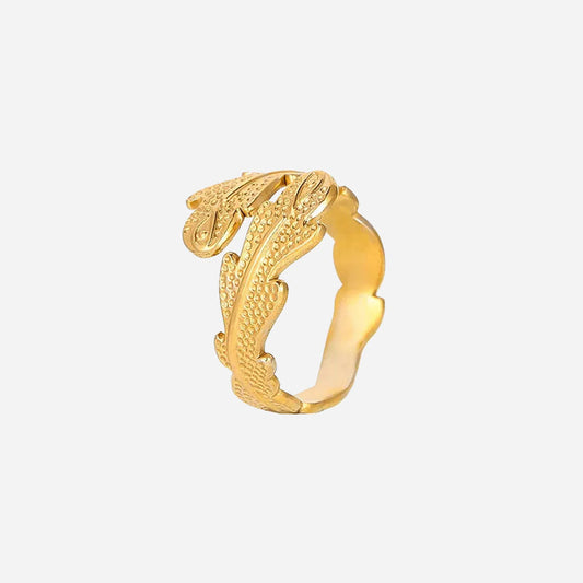 Janirelle | Korallering 18K guld