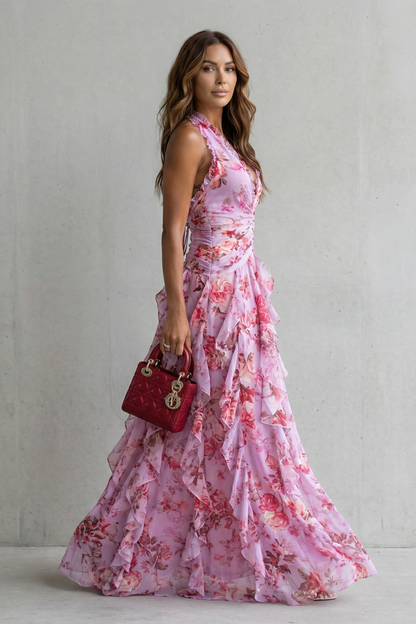 Belladina | Halter Maxi Dress