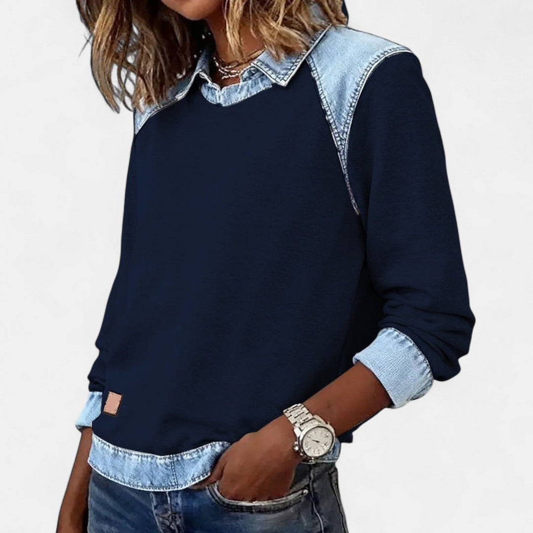 Modischer Langarmshirt