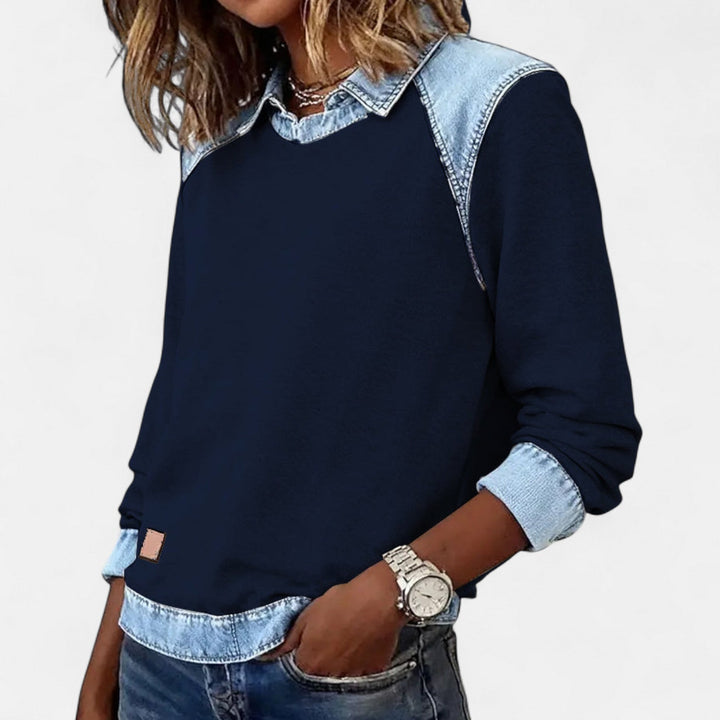 Modischer Langarmshirt