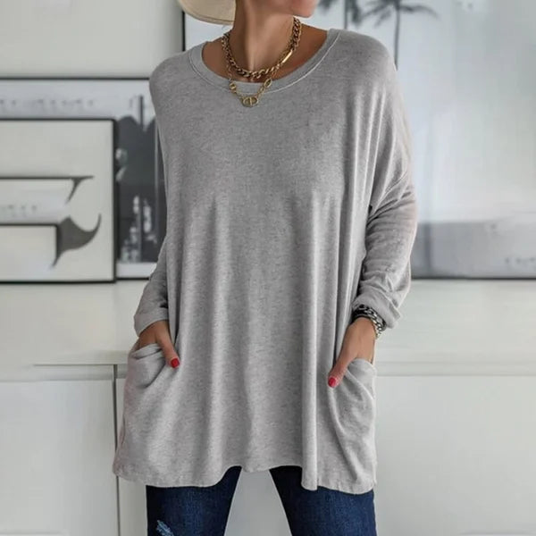 Moira | Blusa de Manga Longa Relaxada