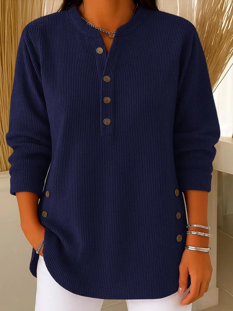 Eden | Henley-Tunika mit Knopfleiste
