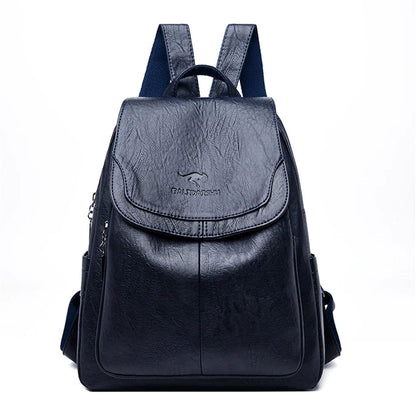 Eda | Mochila de cuero antirrobo