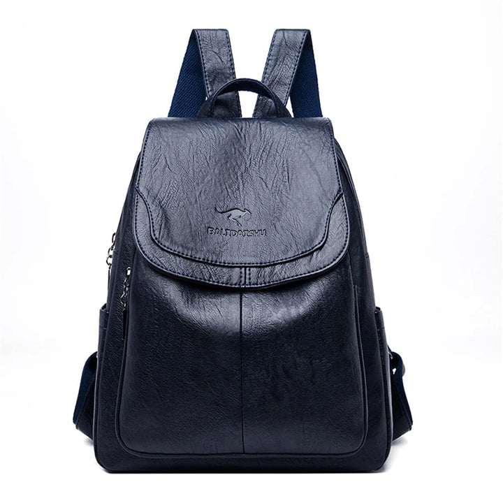 Eda | Mochila de Couro Antifurto
