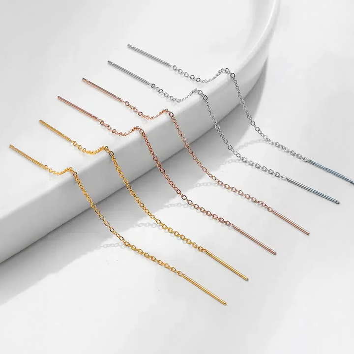 Persaïa | Feine Creolen zum Einfädeln im modernen Design