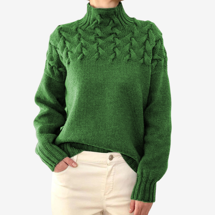 Alaïs™ rullekravesweater