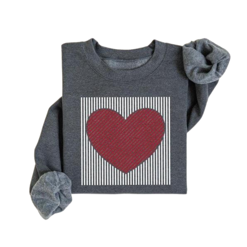 MAGGIE™ – Sudadera linda retro con corazón para San Valentín