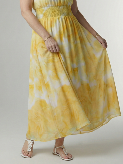 Sylin | Samlet halter midi-kjole