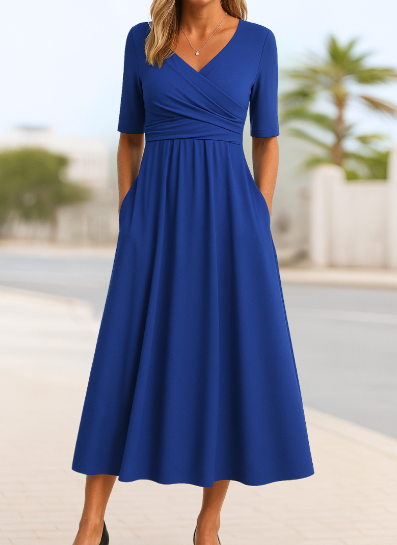 Vestido cruzado elegante