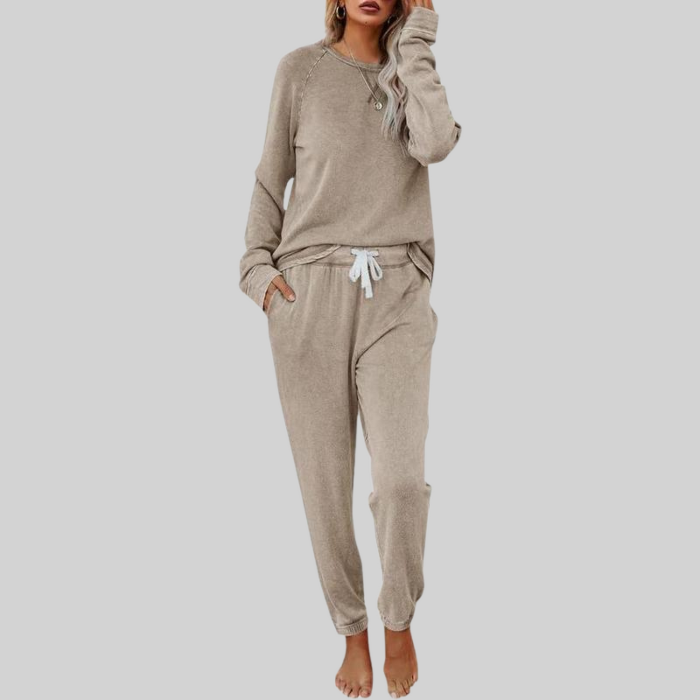 JOCELYN™ – Lässiges Set aus Langarmshirt und Jogginghose