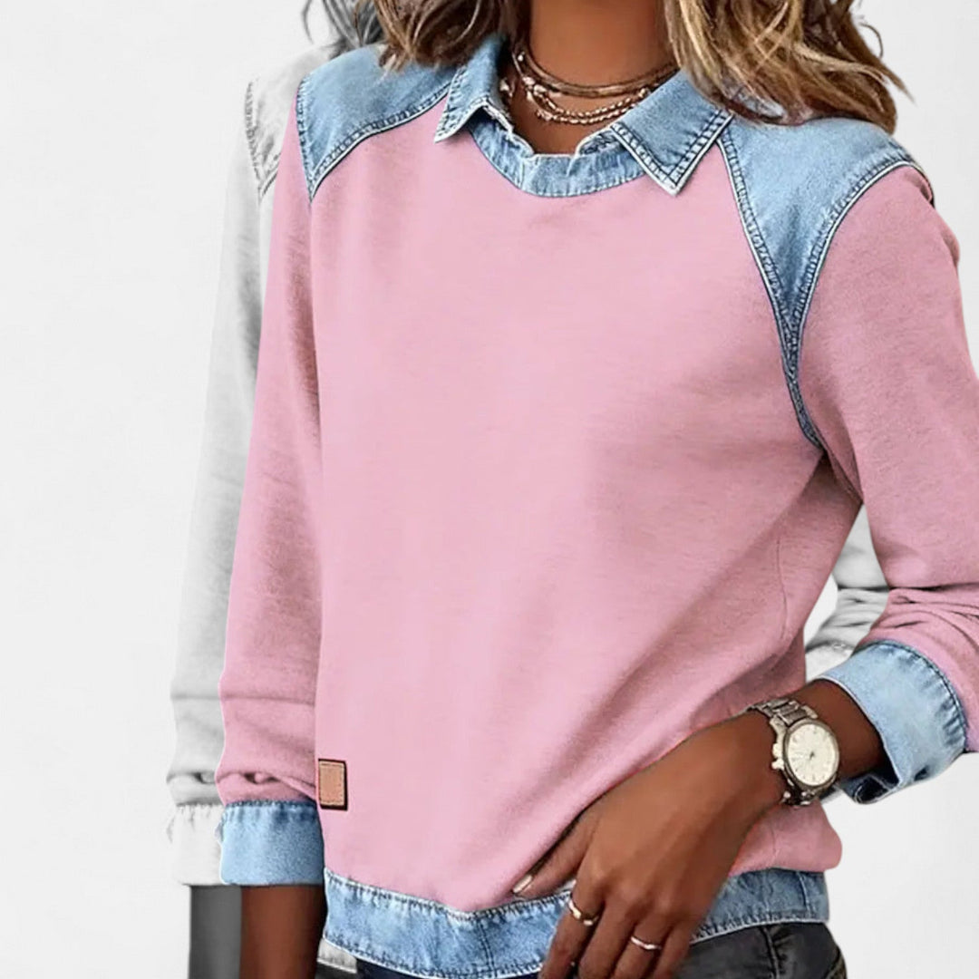 Modischer Langarmshirt
