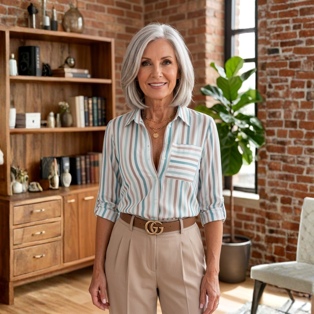 Sofia | Long Sleeve Print Shirt