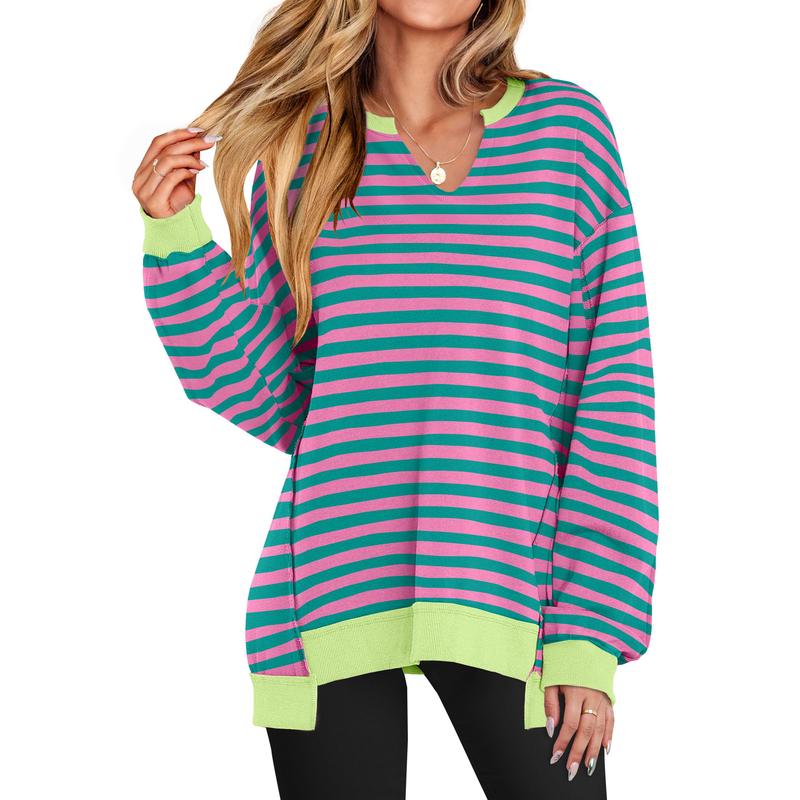LOREN™ - Blusão feminino oversized com decote em V para inverno