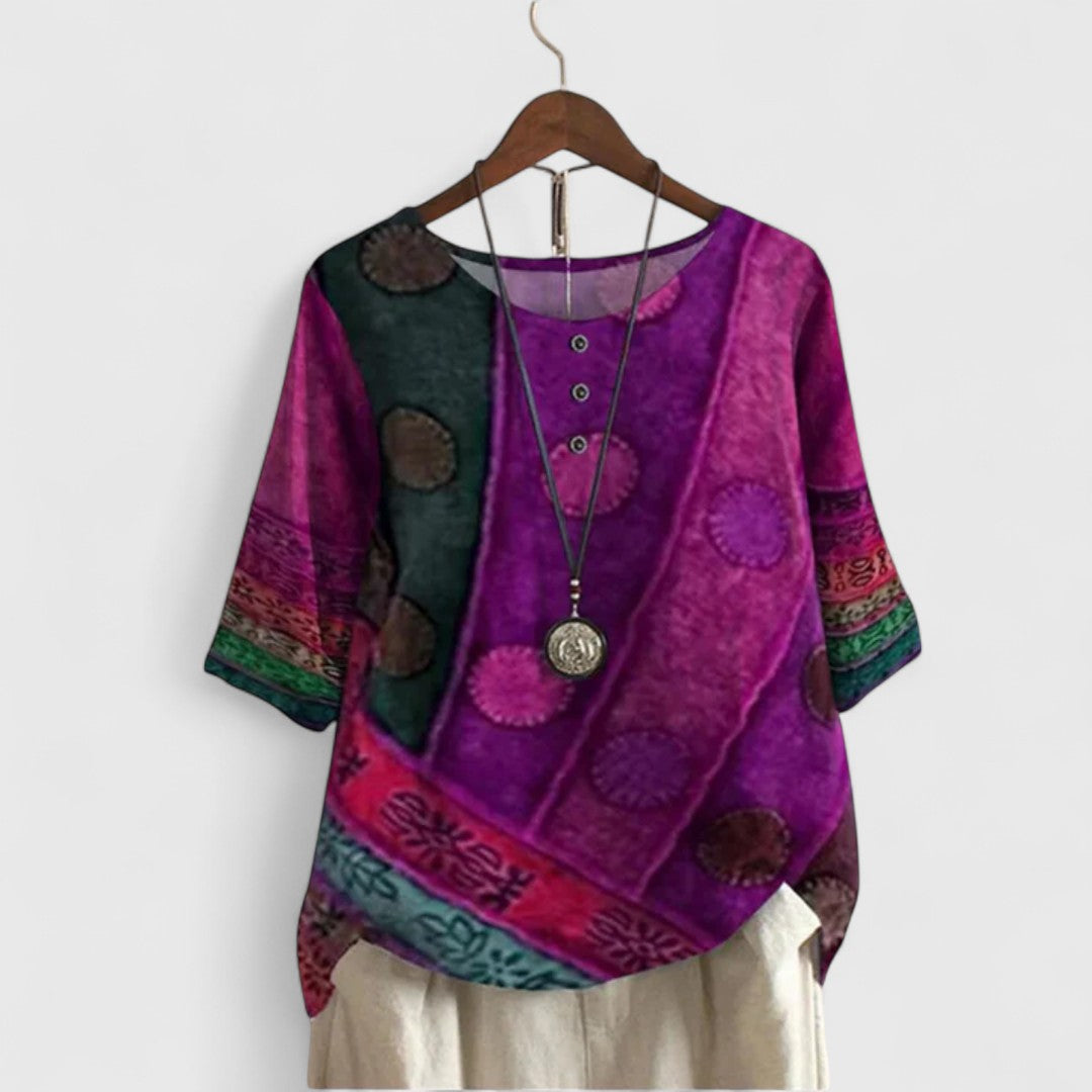 Auralie | Blusa Bohemia Elegante
