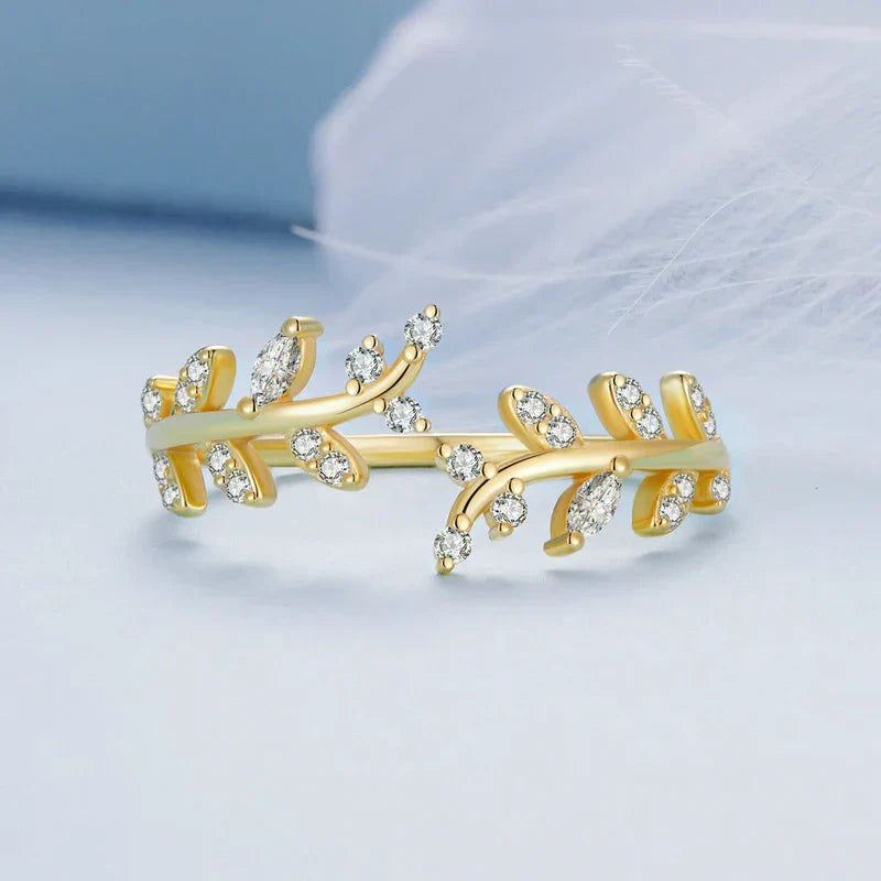 Kaelirisse | Anel de Zircônia Ouro 18K