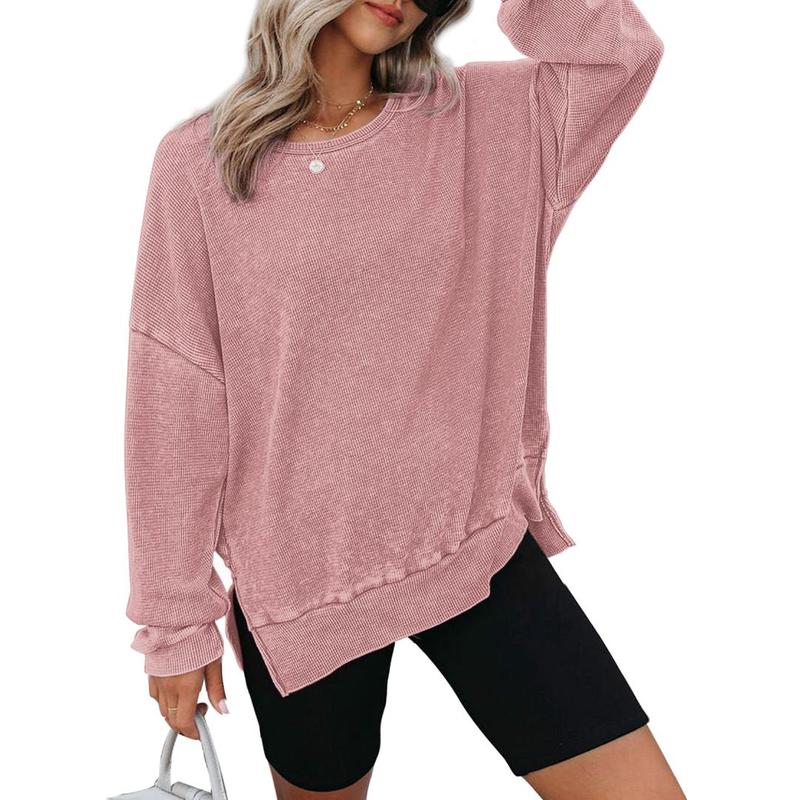 THALIENE™ - Moletom Casual Oversized com Gola Careca e Mangas Longas