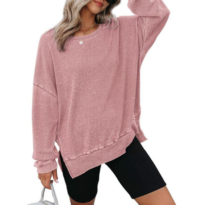 THALIENE™ - Casual oversized sweatshirt med rund hals og lange ærmer