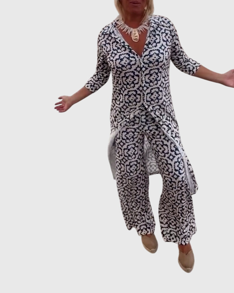 Gabriella | Elegant Vintage To-delt Sæt