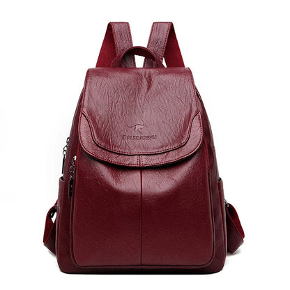 Eda | Mochila de cuero antirrobo