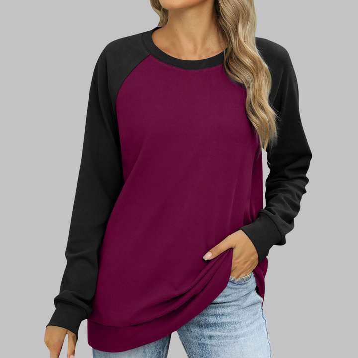 LHANTEL™ - Sudadera casual de manga larga con cuello redondo