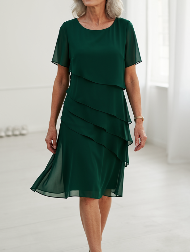 Linda | Elegant Komfort Ruffle Kjole
