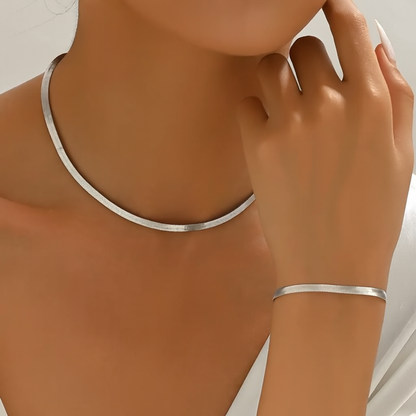 Conjunto clásico de joyería para uso diario