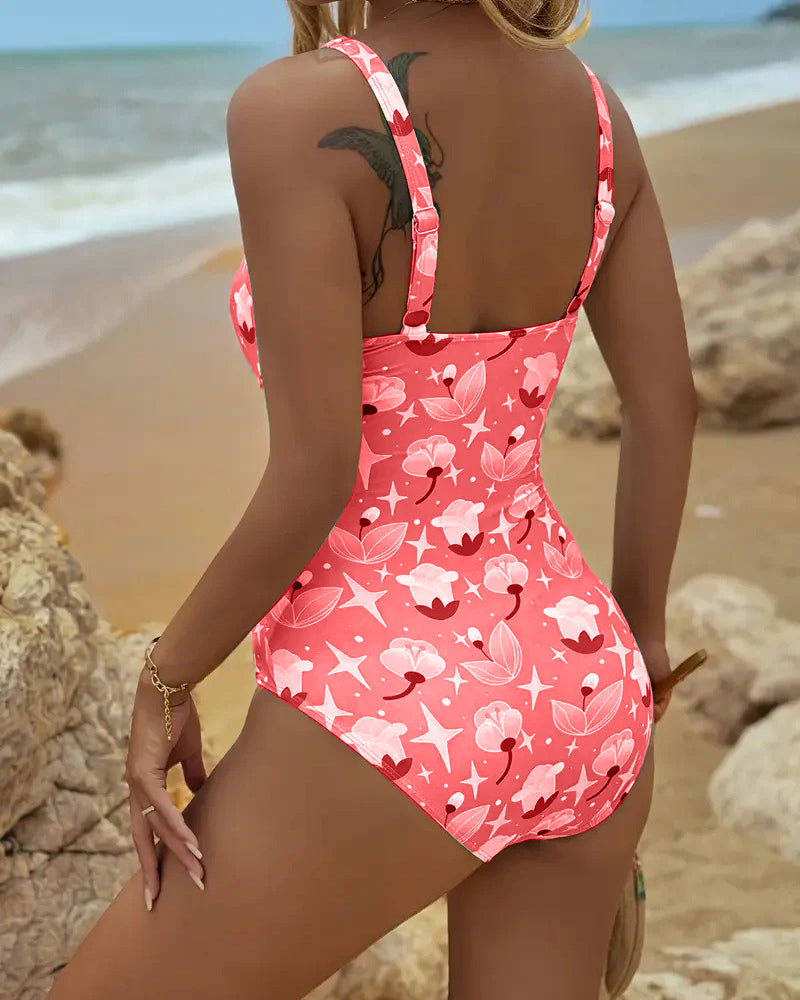 Frida | Bañador de una pieza con tirantes estampados