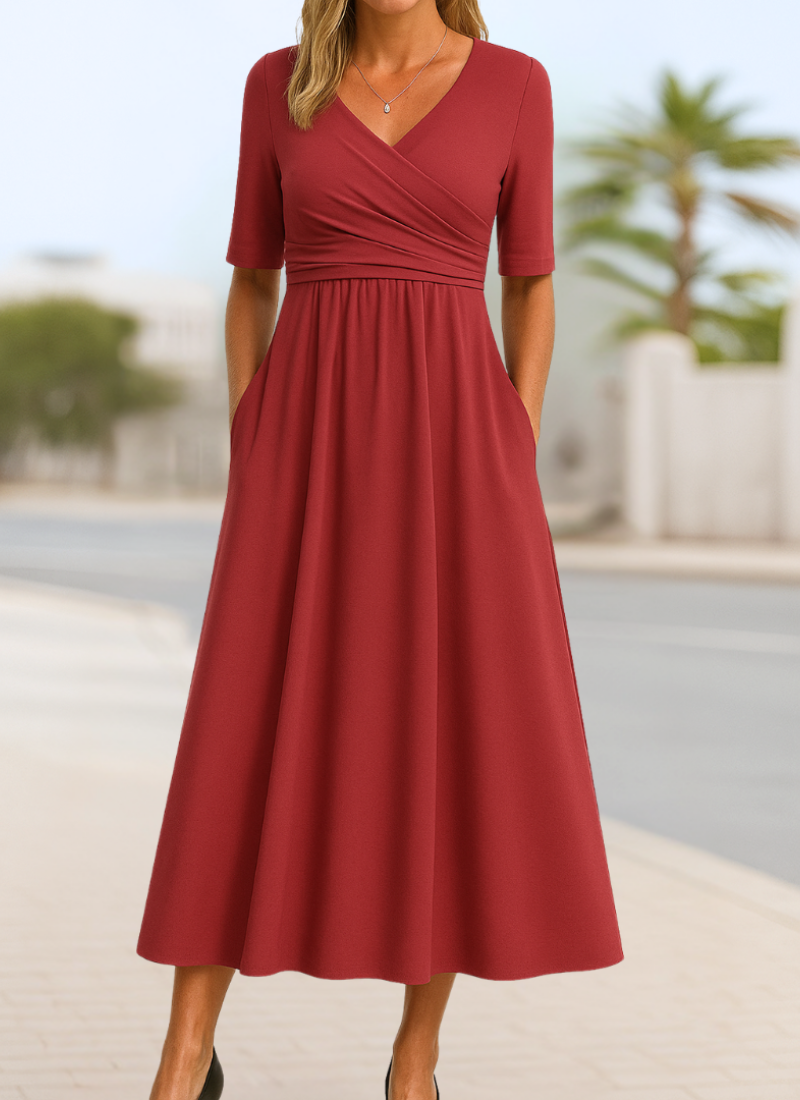 Vestido cruzado elegante
