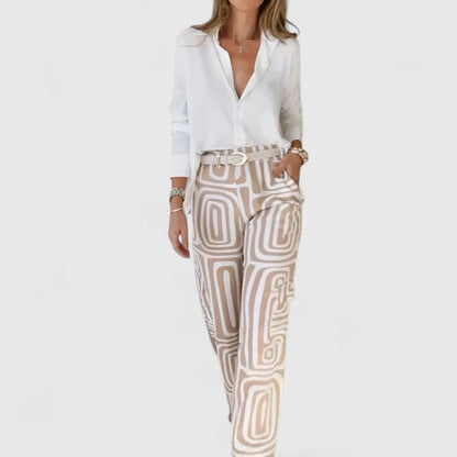 Kira | Conjunto Elegante de Dos Piezas (INCLUYE UN CINTURÓN GRATIS)