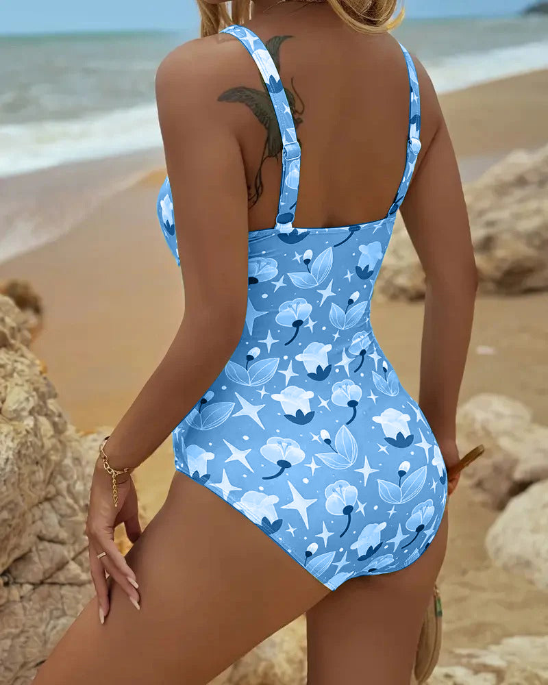Frida | Bañador de una pieza con tirantes estampados