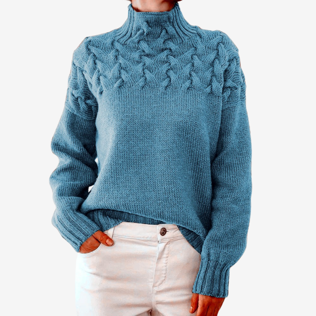 Alaïs™ rullekravesweater