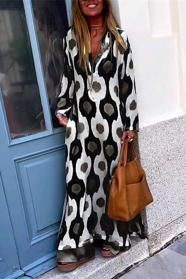 Mirella | Maxikjole med print
