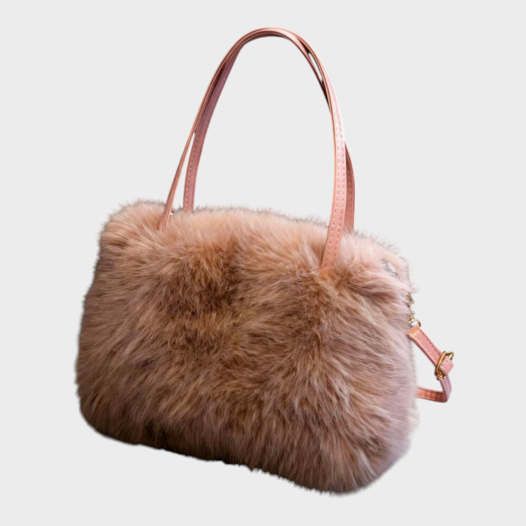 Cecelia | Handtasche „Sibirische Aurora“ aus Pelz