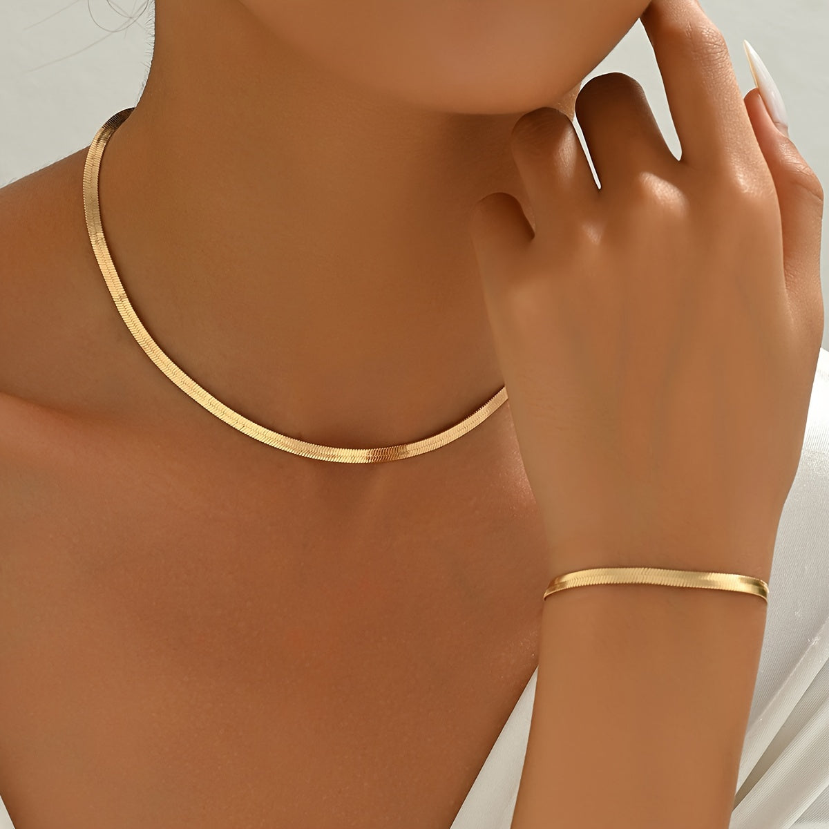 Conjunto clásico de joyería para uso diario