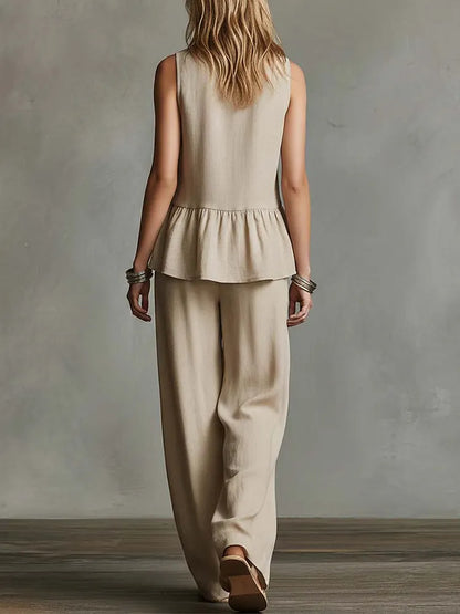 Elisa | Women's Wide Leg Pants Set