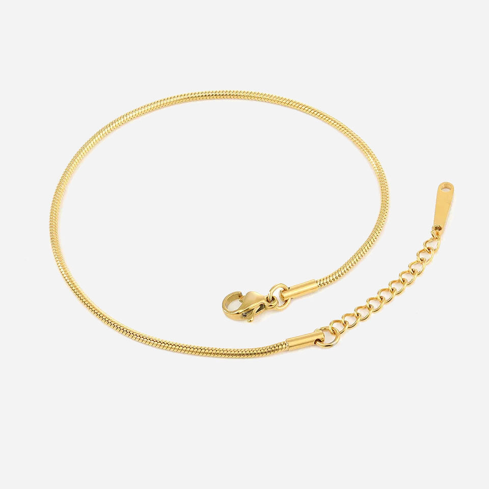 Shanileigh | Pink Ankelkæde 18K Guld