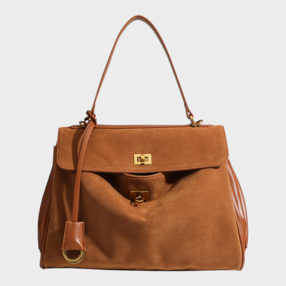 Libby | Minimalistische luxuriöse Handtasche aus weichem Leder