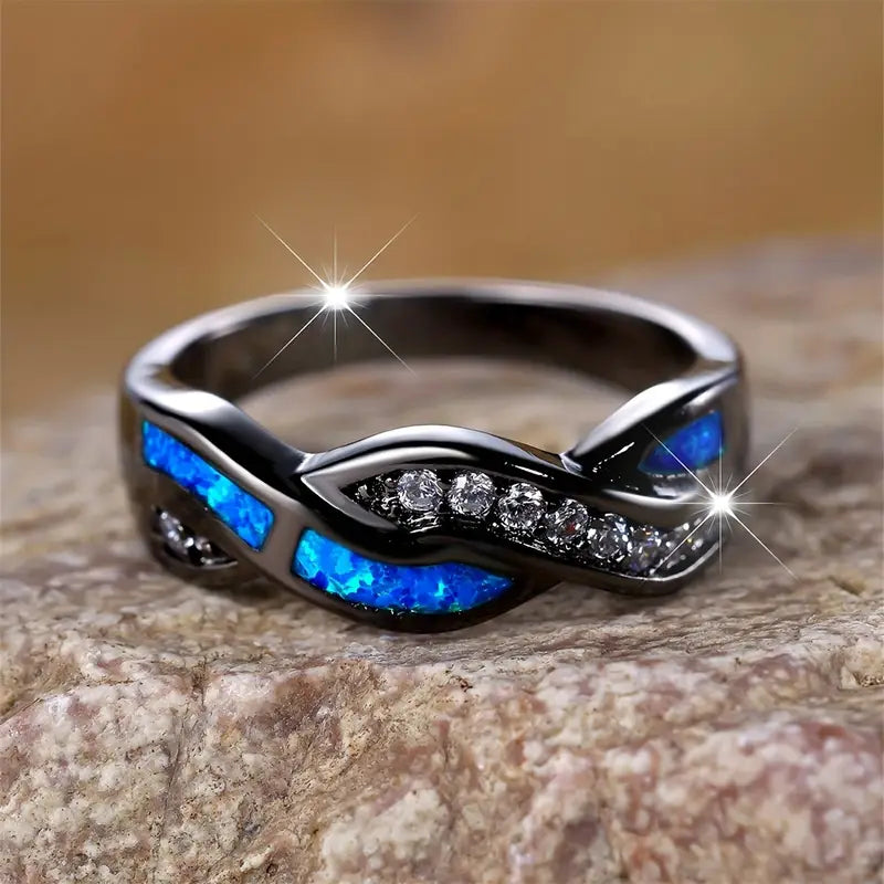 Thessia Lunebray-ring | Hvidguld