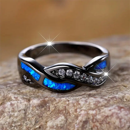 Thessia Lunebray-ring | Hvidguld