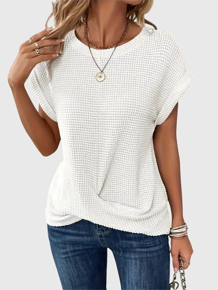 Isa™ | Blusa Elegante com Gola Careca