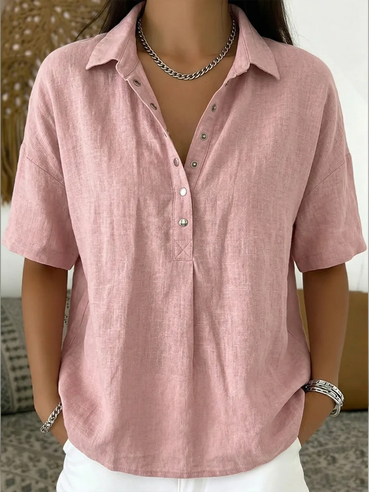 Willow | Blusa com Gola e Botões