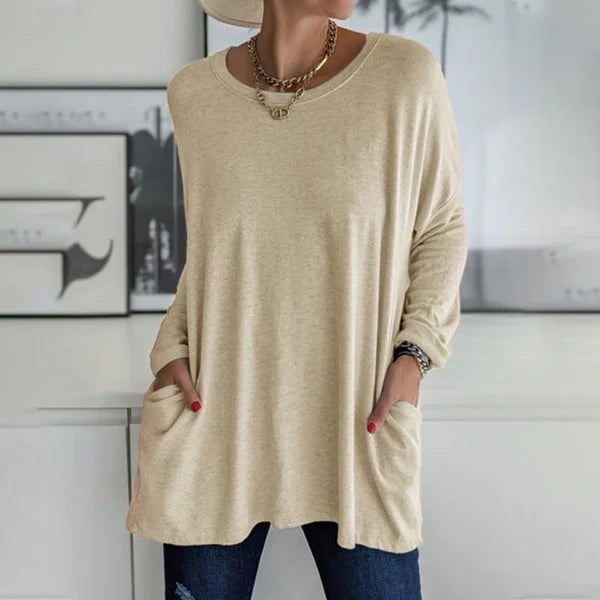 Moira | Blusa de Manga Longa Relaxada