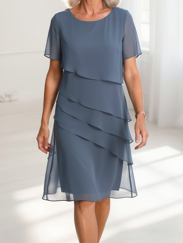 Linda | Elegant Komfort Ruffle Kjole