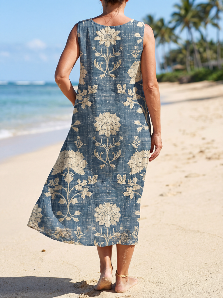 Kailo | Shoreline Blomstret Midi-kjole