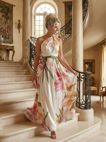 Amiel | Leichtes Maxikleid mit Blumenmuster