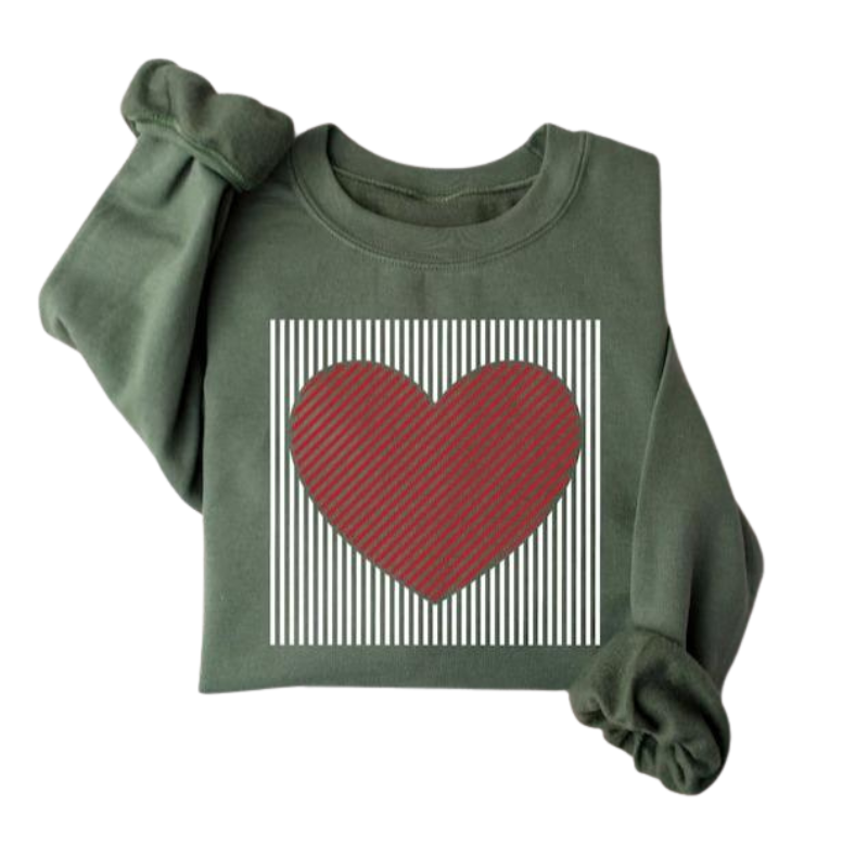 MAGGIE™ – Sudadera linda retro con corazón para San Valentín