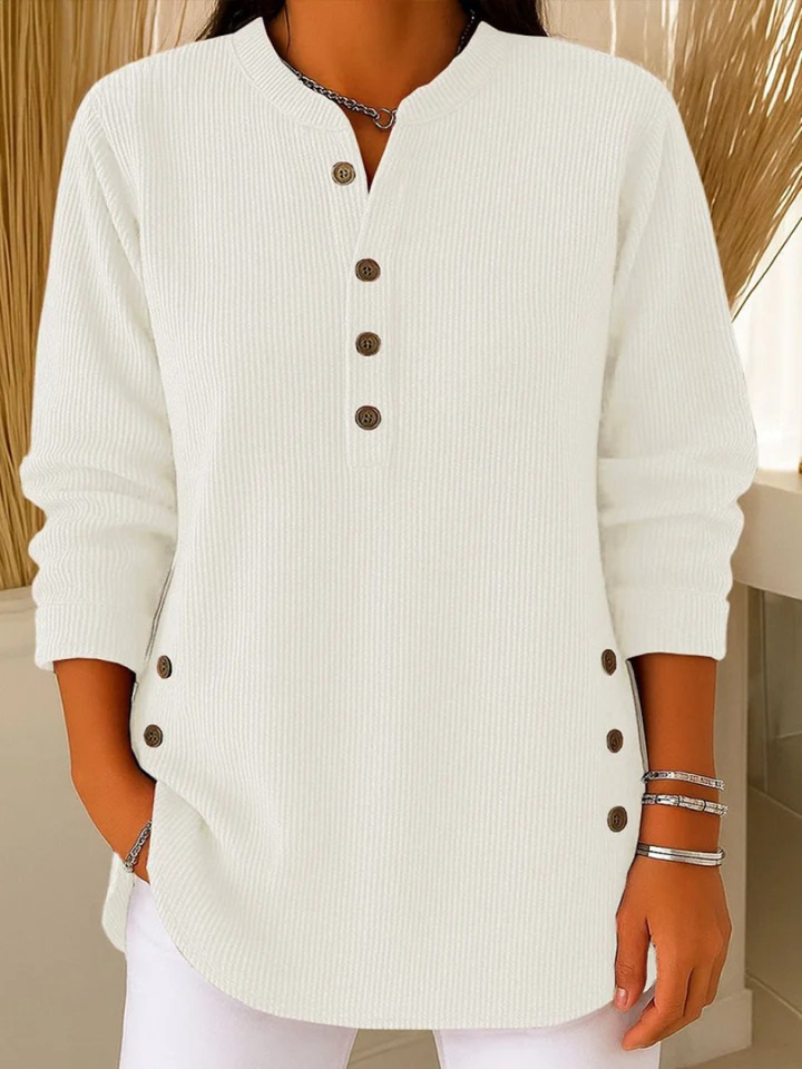 Eden | Henley-Tunika mit Knopfleiste
