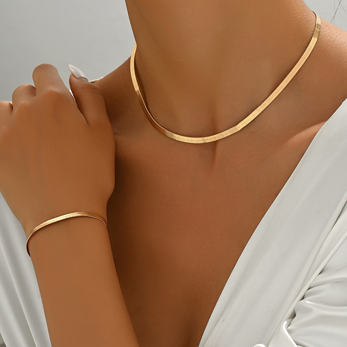 Conjunto clásico de joyería para uso diario