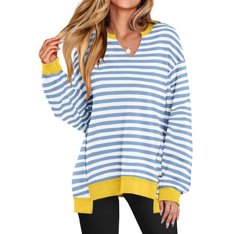 LOREN™ - Blusão feminino oversized com decote em V para inverno
